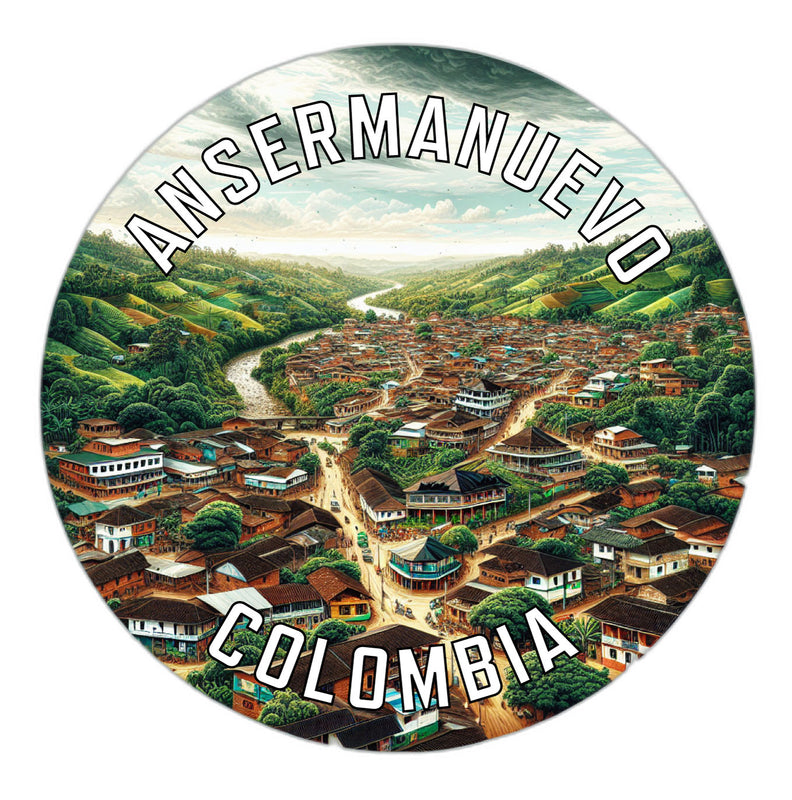 Ansermanuevo Colombia Souvenir Vinyl Decal Sticker 2-Inch
