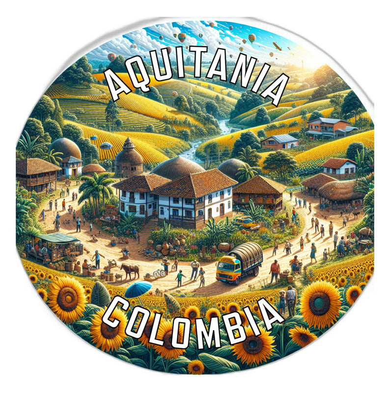 Aquitania Colombia Souvenir Vinyl Decal Sticker 2-Inch