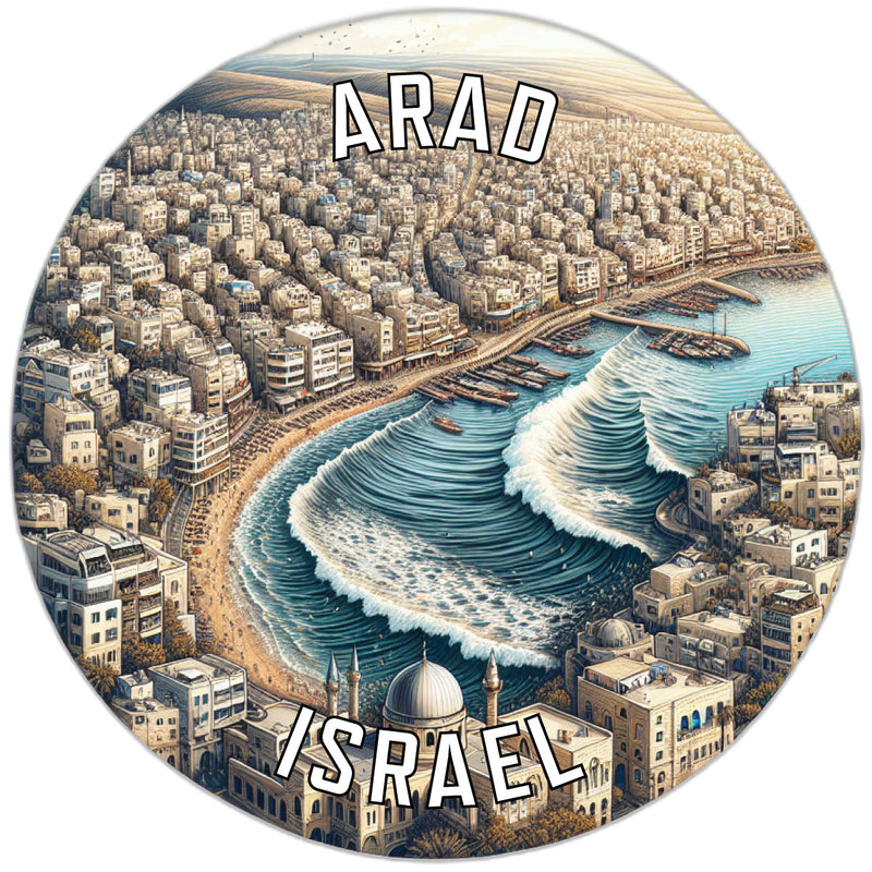 Arad Israel Souvenir Die Cut Flat Magnet 2-Inch