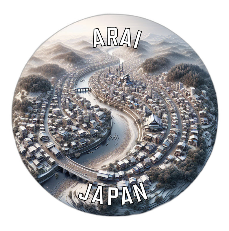 Arai Japan Souvenir Die Cut Flat Magnet 2-Inch