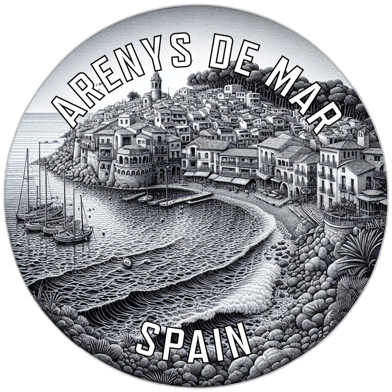 Arenys de Mar Spain Souvenir Die Cut Flat Magnet 2-Inch