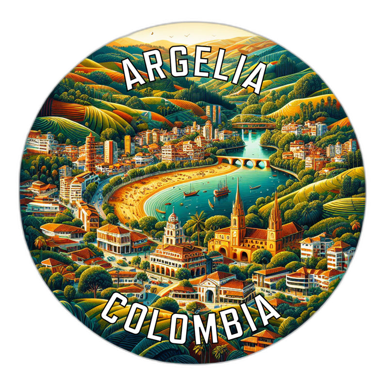 Argelia Colombia Souvenir Vinyl Decal Sticker 6-Inch