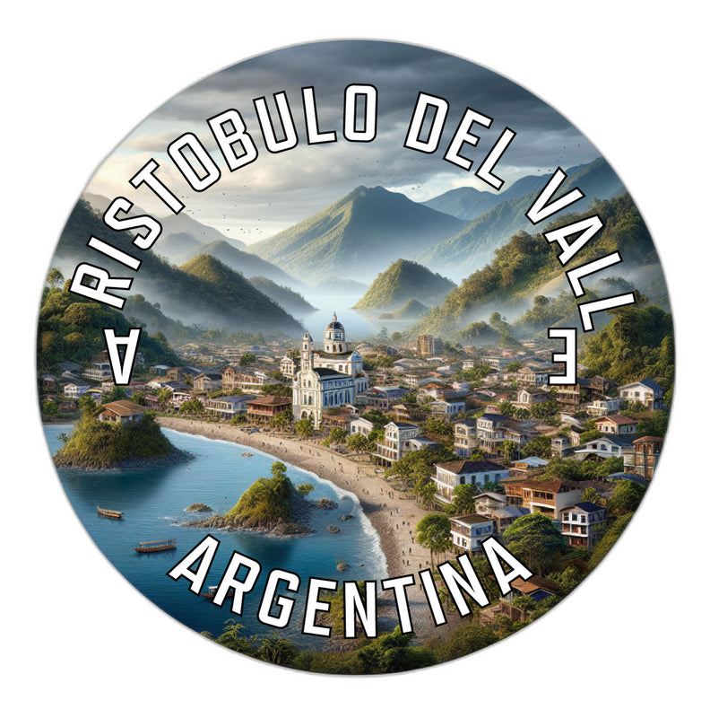 Aristobulo del Valle Argentina Souvenir Die Cut Flat Magnet 2-Inch