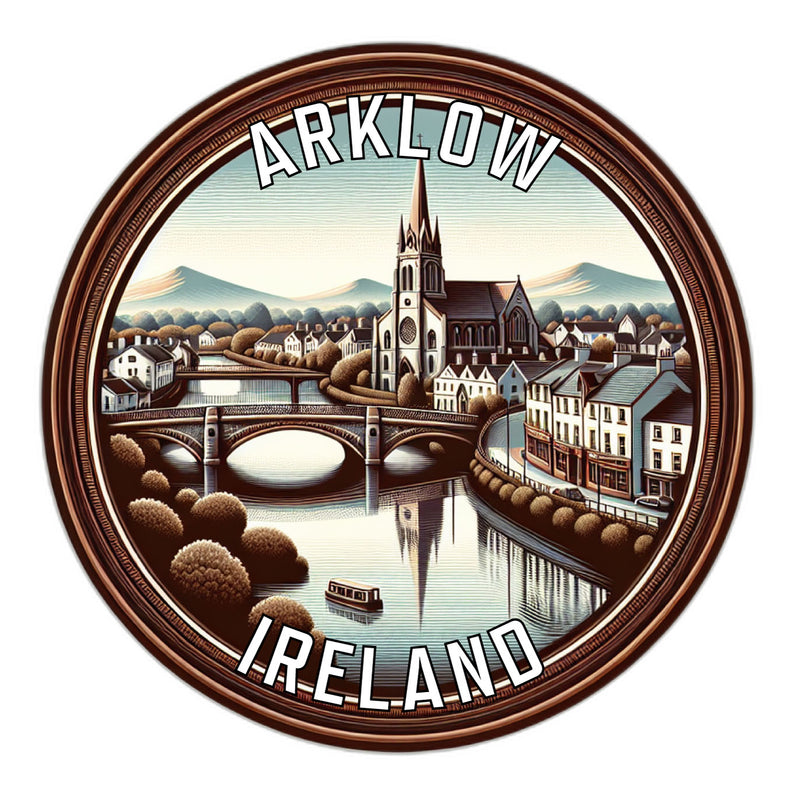 Arklow Ireland Souvenir Die Cut Flat Magnet 6-Inch