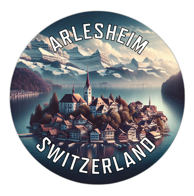 Arlesheim Switzerland Souvenir Die Cut Flat Magnet 2-Inch