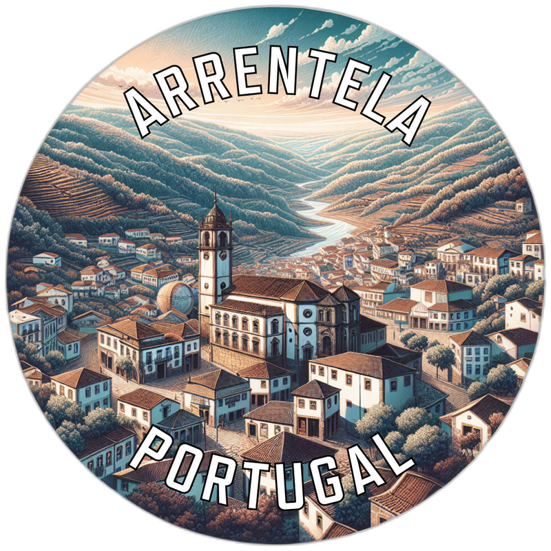Arrentela Portugal Souvenir Die Cut Flat Magnet 2-Inch