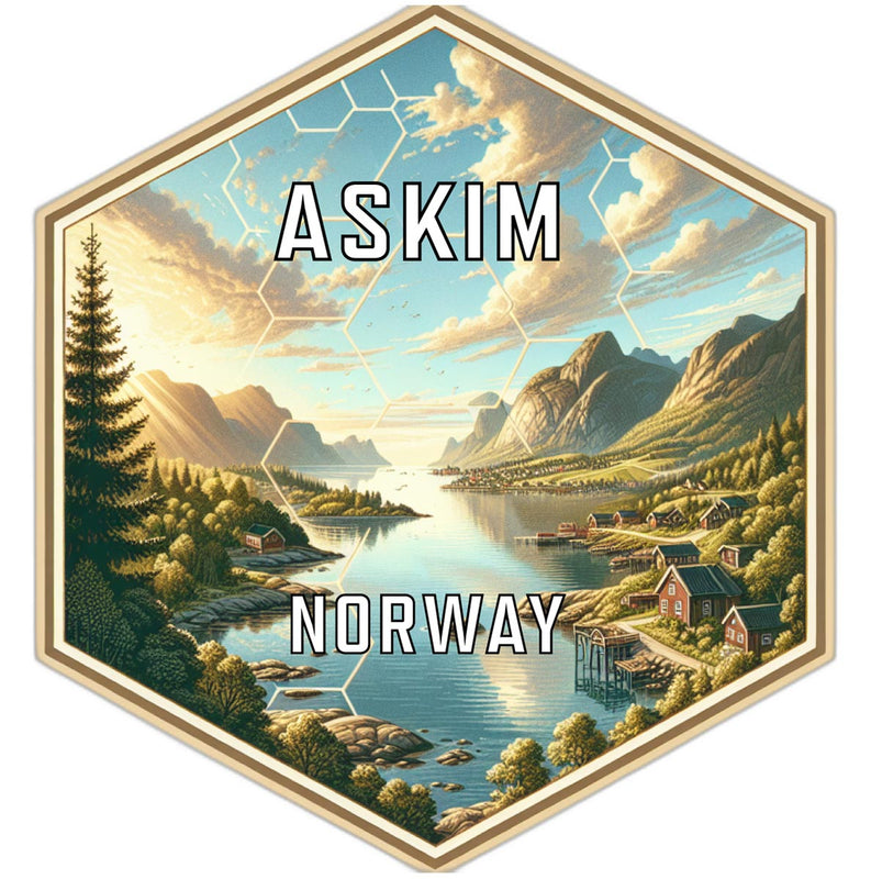 Askim Norway Travel Destination Souvenir Vinyl Decal Sticker 4-Inch