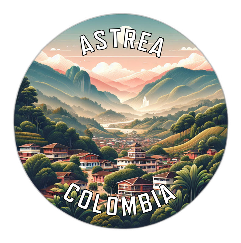 Astrea Colombia Souvenir Die Cut Flat Magnet 2-Inch