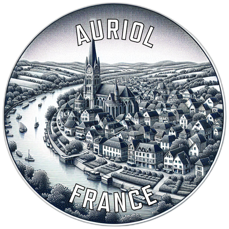 Auriol France Souvenir Vinyl Decal Sticker 6-Inch