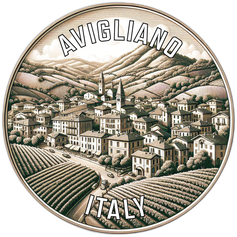 Avigliano Italy Souvenir Die Cut Flat Magnet 2-Inch