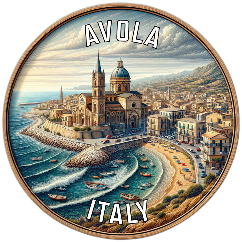 Avola Italy Souvenir Die Cut Flat Magnet 2-Inch