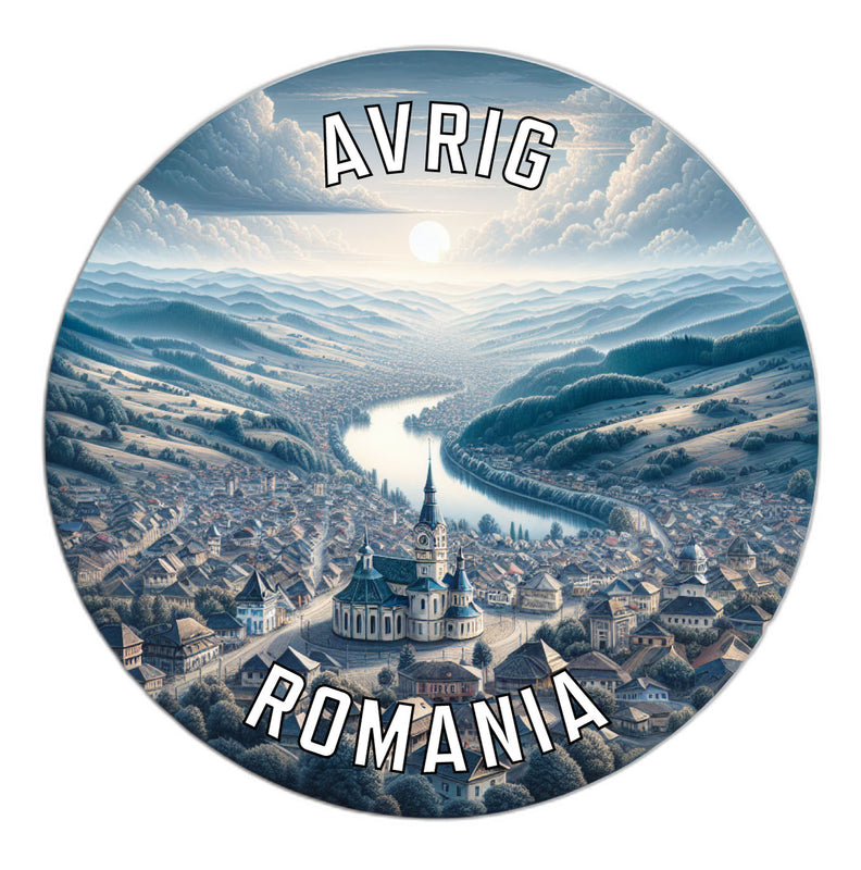 Avrig Romania Souvenir Die Cut Flat Magnet 2-Inch