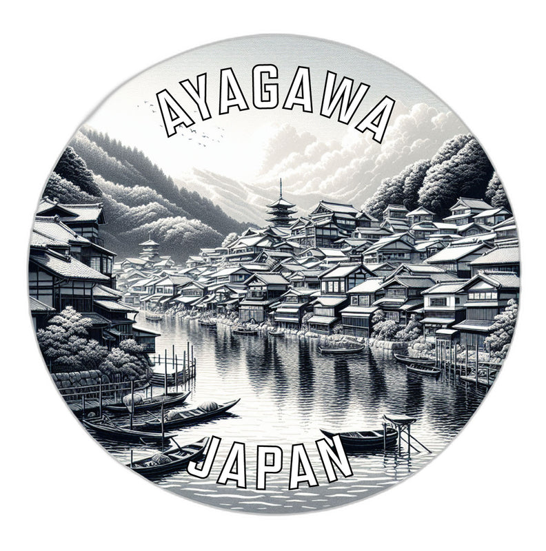 Ayagawa Japan Souvenir Die Cut Flat Magnet 6-Inch