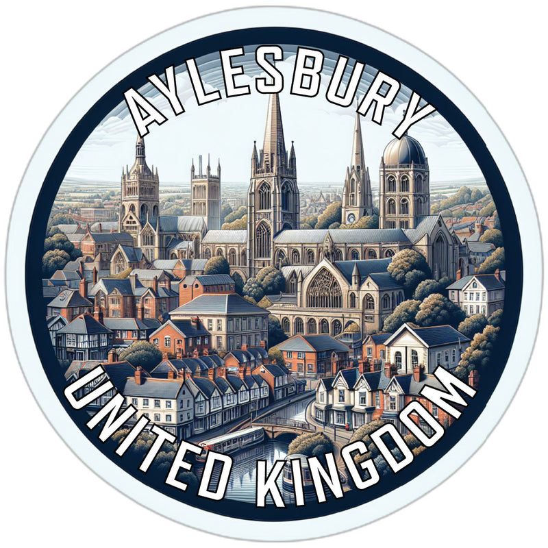 Aylesbury United Kingdom Souvenir Die Cut Flat Magnet 2-Inch