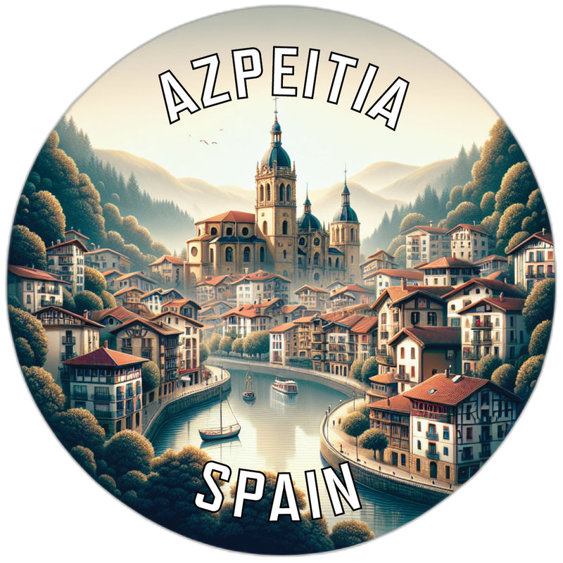 Azpeitia Spain Souvenir Die Cut Flat Magnet 2-Inch