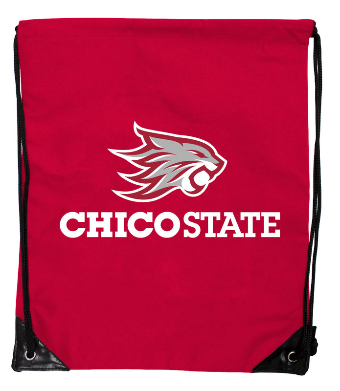 California State University, Chico Officially Licensed Drawstring Backpack - Lightweight Cinch Bag with Team Logo