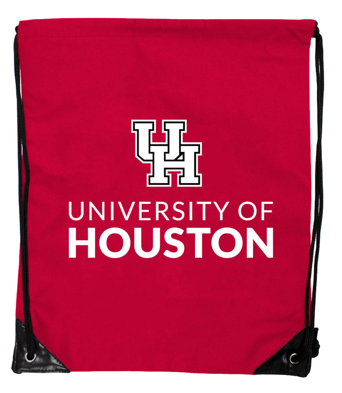University of Houston Officially Licensed Drawstring Backpack - Lightweight Cinch Bag with Team Logo