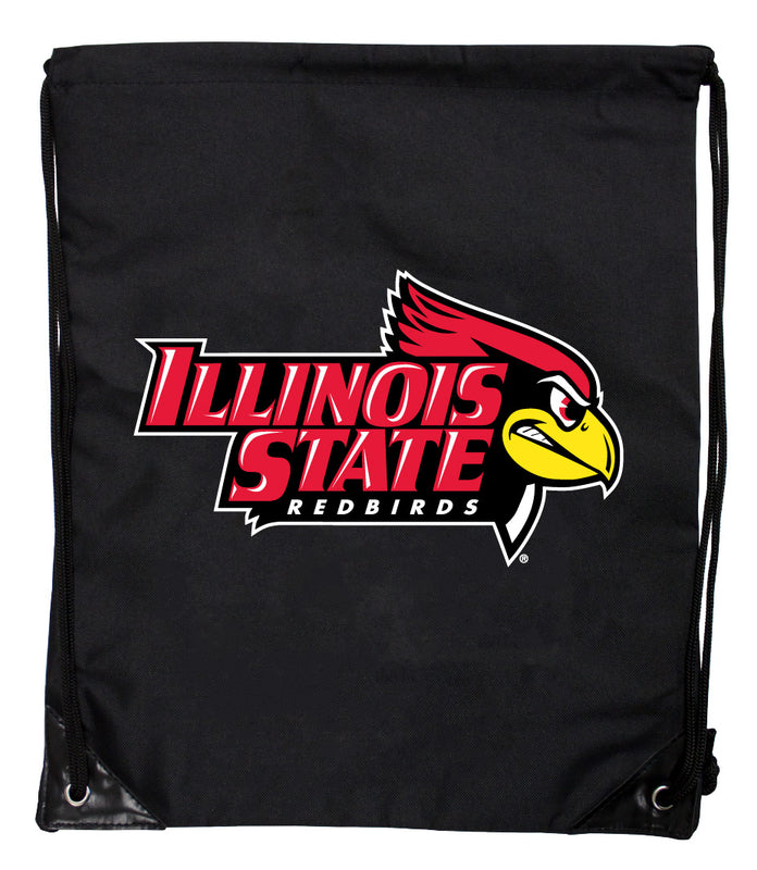 Illinois State Redbirds Officially Licensed Drawstring Backpack - Lightweight Cinch Bag with Team Logo
