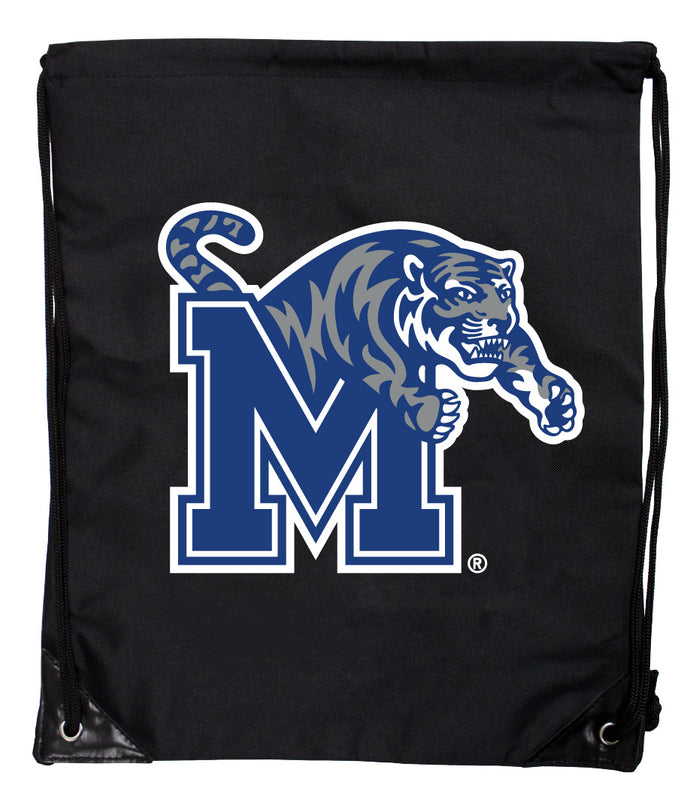 Memphis Tigers Officially Licensed Drawstring Backpack - Lightweight Cinch Bag with Team Logo