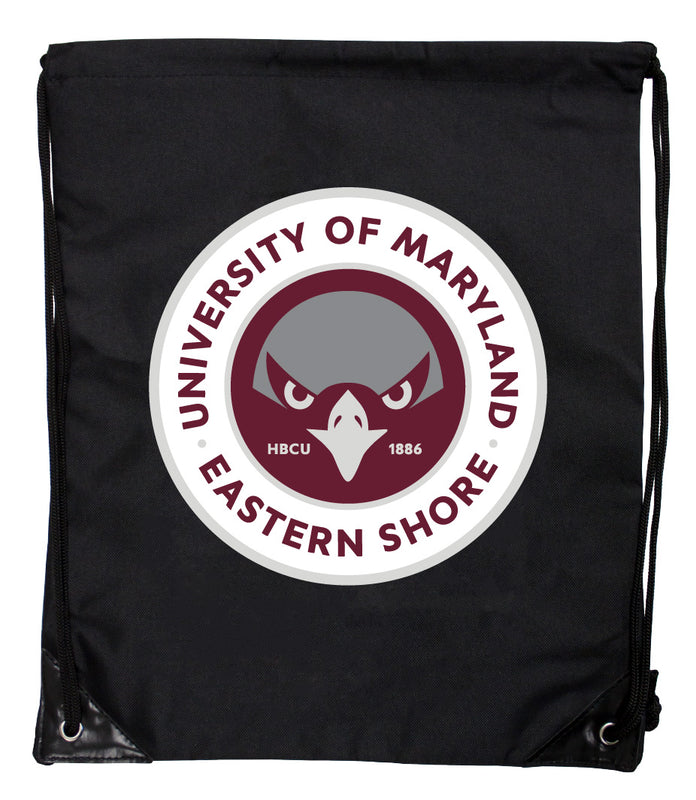 Maryland Eastern Shore Officially Licensed Drawstring Backpack - Lightweight Cinch Bag with Team Logo