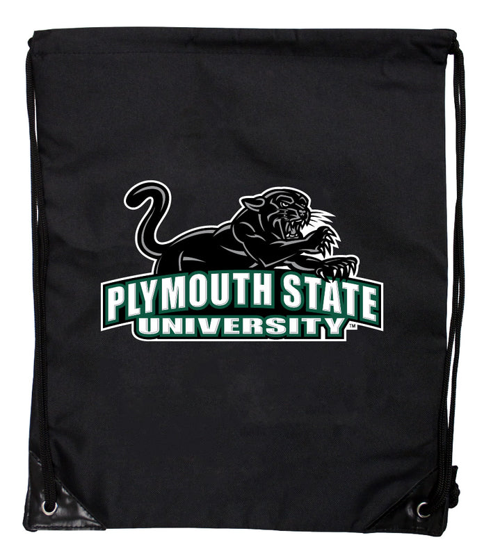 Plymouth State University Officially Licensed Drawstring Backpack - Lightweight Cinch Bag with Team Logo