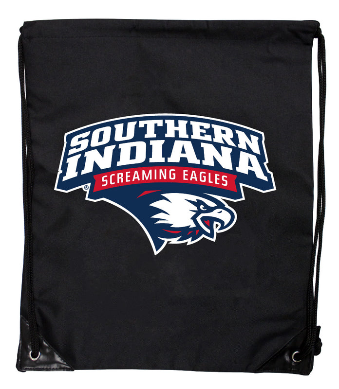 University of Southern Indiana Officially Licensed Drawstring Backpack - Lightweight Cinch Bag with Team Logo