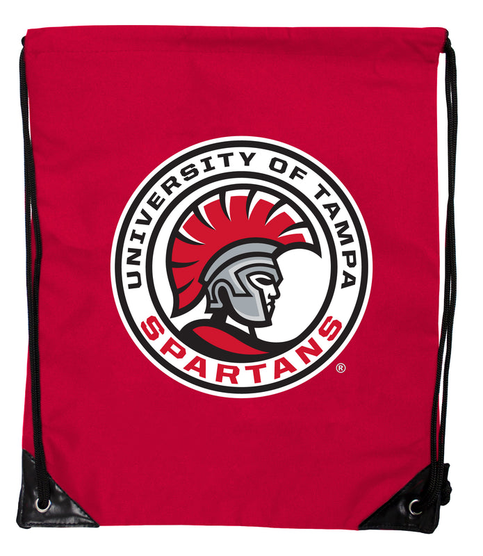 University of Tampa Spartans Officially Licensed Drawstring Backpack - Lightweight Cinch Bag with Team Logo