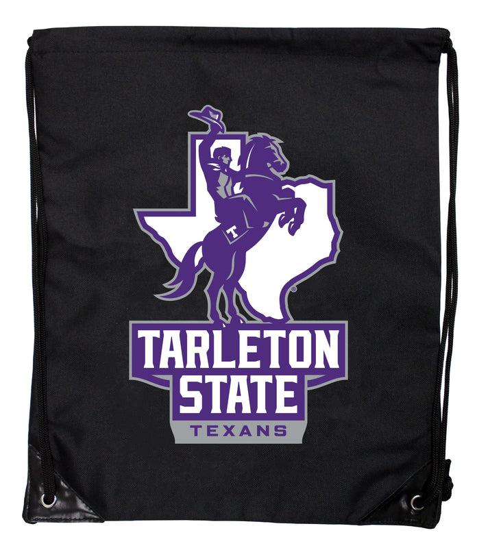 Tarleton State University Officially Licensed Drawstring Backpack - Lightweight Cinch Bag with Team Logo
