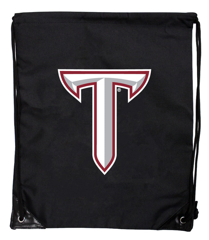 Troy University Officially Licensed Drawstring Backpack - Lightweight Cinch Bag with Team Logo