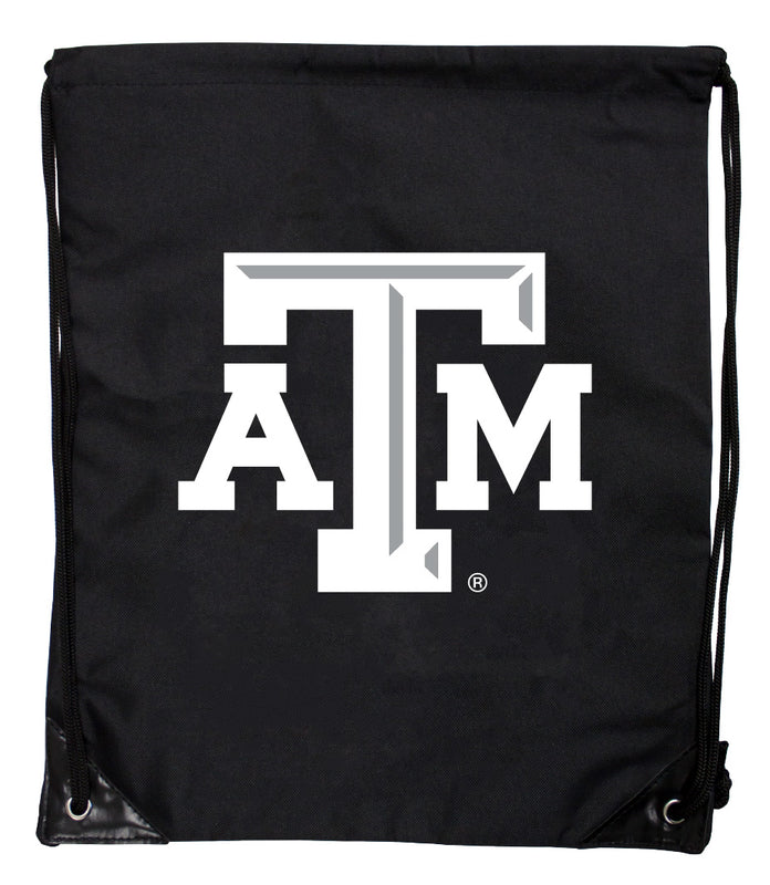 Texas A&M Aggies Officially Licensed Drawstring Backpack - Lightweight Cinch Bag with Team Logo