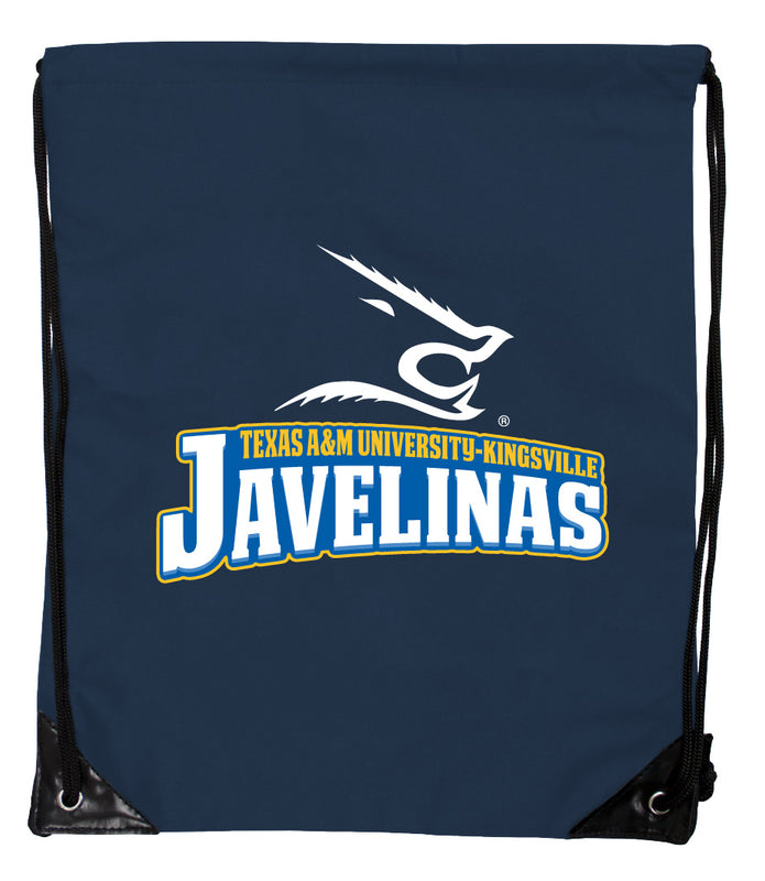 Texas A&M Kingsville Javelinas Officially Licensed Drawstring Backpack - Lightweight Cinch Bag with Team Logo
