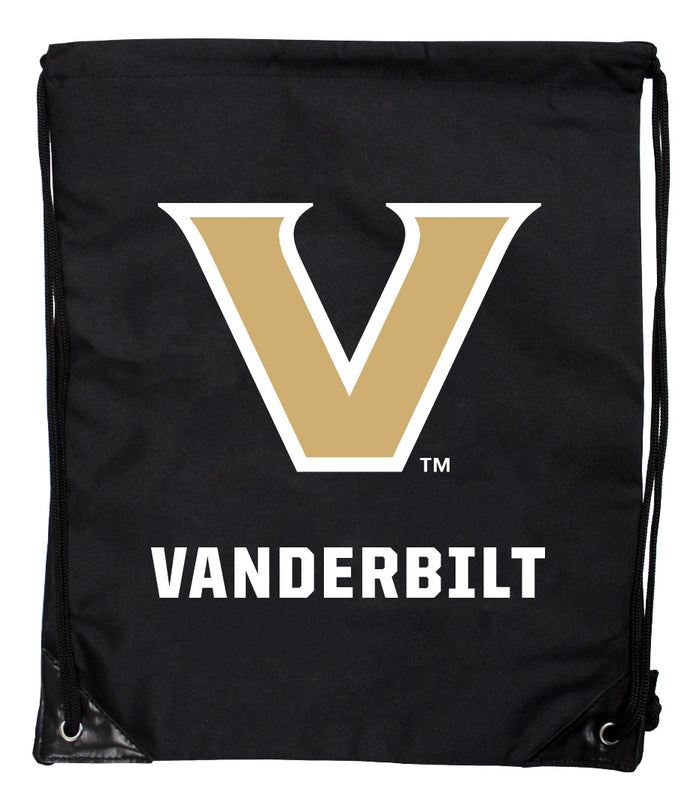 Vanderbilt University Officially Licensed Drawstring Backpack - Lightweight Cinch Bag with Team Logo