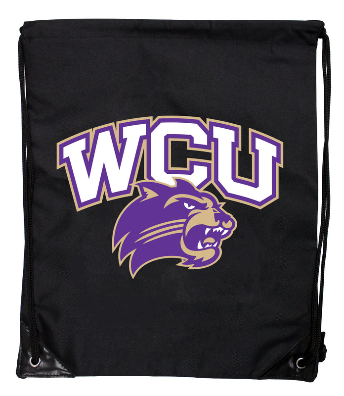 Western Carolina University Officially Licensed Drawstring Backpack - Lightweight Cinch Bag with Team Logo