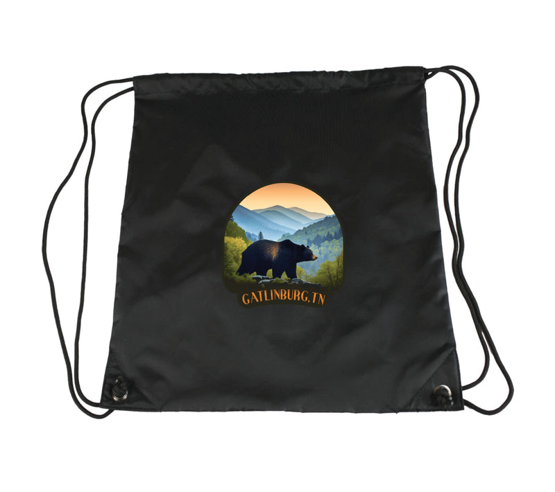 Gatlinburg Tennessee Souvenir Cinch Bag with Drawstring Backpack