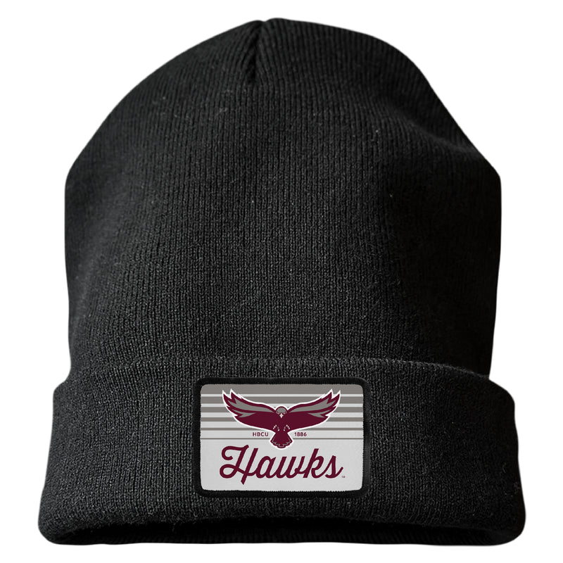 Maryland Eastern Shore Officially Licensed Unisex Beanie with Rectangle or Round Cloth Patch Black|Rectangle