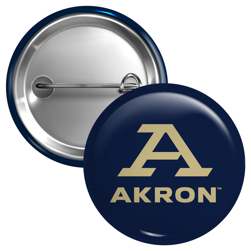 Akron Zips Large 3-Inch Button Pin Officially Licensed Collegiate Product Large