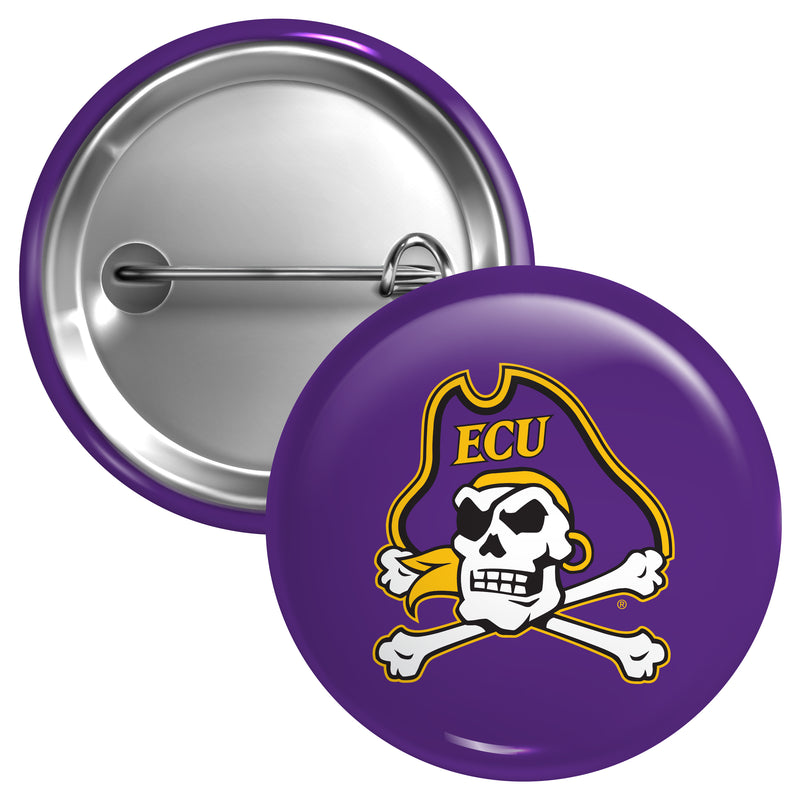 East Carolina Pirates Large 3-Inch Button Pin Officially Licensed Collegiate Product Large