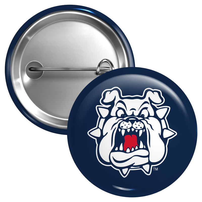 Fresno State Bulldogs Medium 2-Inch Button Pin Officially Licensed Collegiate Product Medium