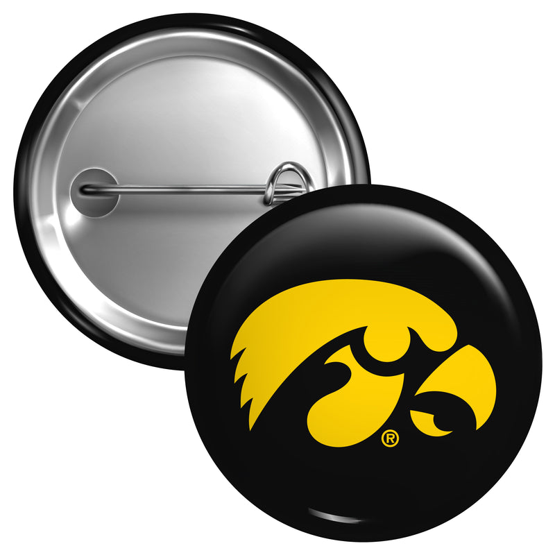 Iowa Hawkeyes Medium 2-Inch Button Pin Officially Licensed Collegiate Product Medium