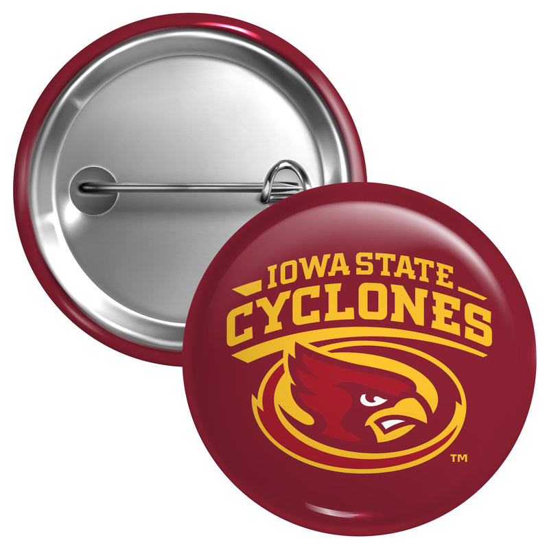 Iowa State Cyclones Large 3-Inch Button Pin Officially Licensed Collegiate Product Large