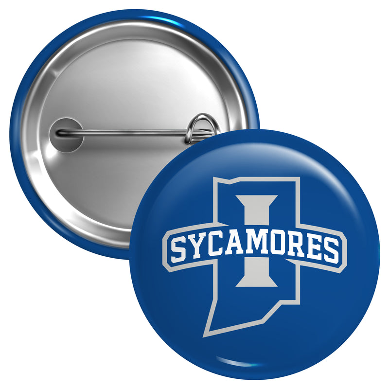 Indiana State University Medium 2-Inch Button Pin Officially Licensed Collegiate Product Medium