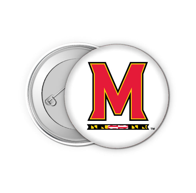 Maryland Terrapins Small 1-Inch Button Pin 4 Pack Officially Licensed Collegiate Product