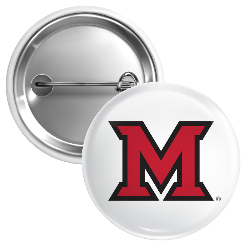 Miami University of Ohio Medium 2-Inch Button Pin Officially Licensed Collegiate Product Medium