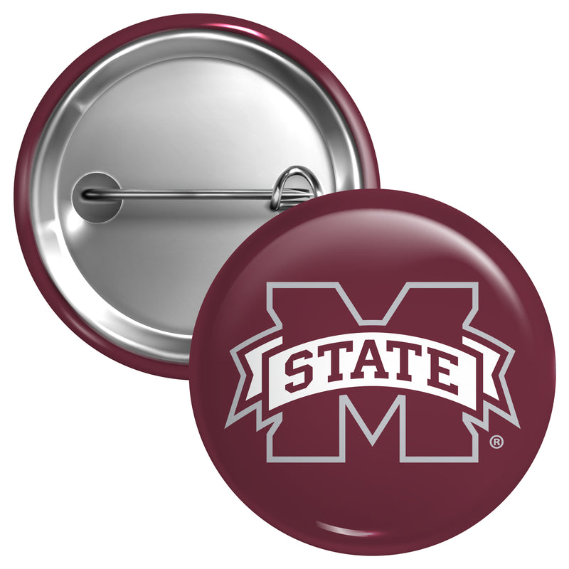 Mississippi State Bulldogs Large 3-Inch Button Pin Officially Licensed Collegiate Product Large
