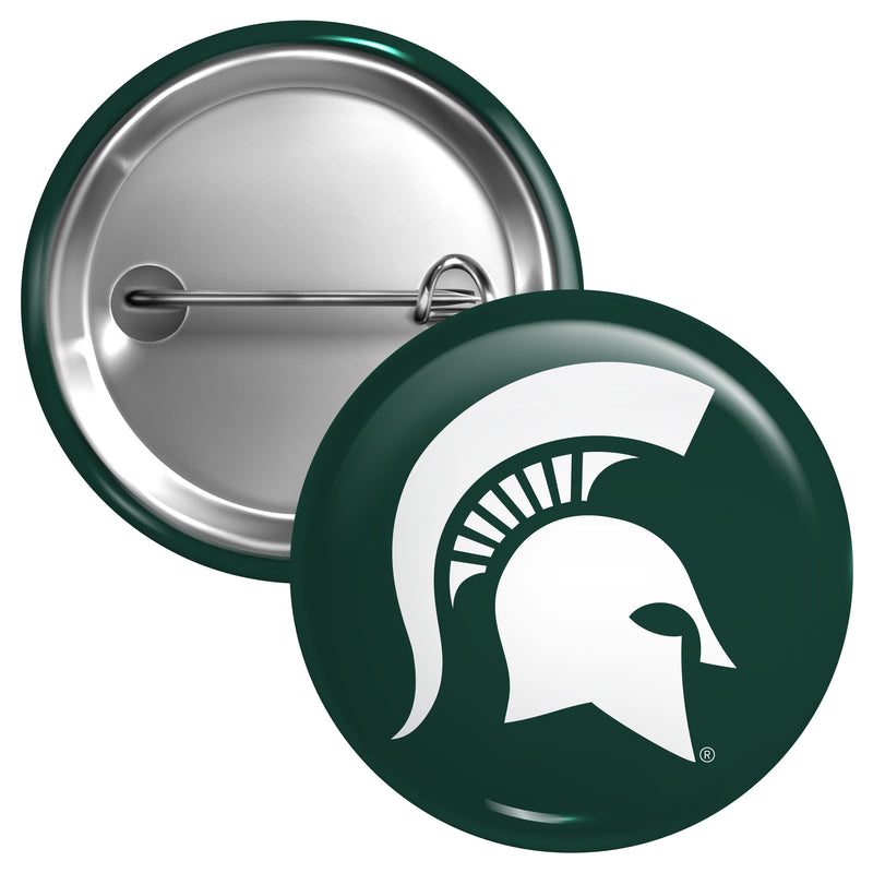 Michigan State Spartans Medium 2-Inch Button Pin Officially Licensed Collegiate Product Medium