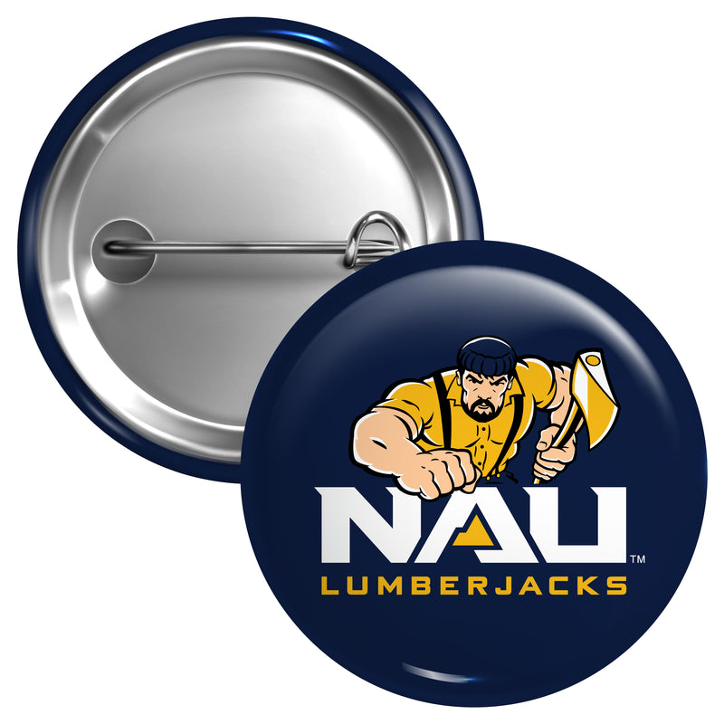 Northern Arizona University Medium 2-Inch Button Pin Officially Licensed Collegiate Product Medium