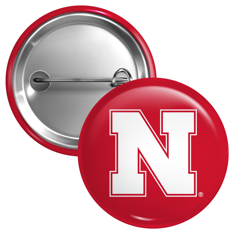 Nebraska Cornhuskers Large 3-Inch Button Pin Officially Licensed Collegiate Product Large