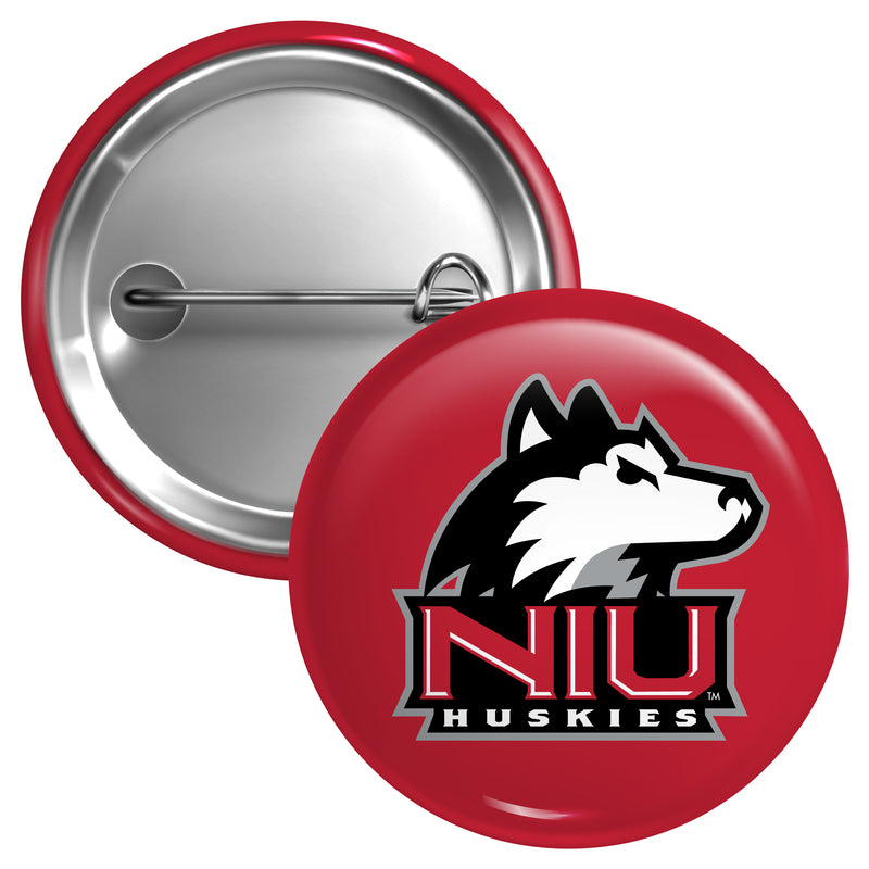 Northern Illinois Huskies Medium 2-Inch Button Pin Officially Licensed Collegiate Product Medium