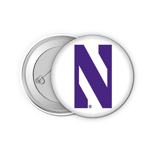 Northwestern University Wildcats Small 1-Inch Button Pin 4 Pack Officially Licensed Collegiate Product