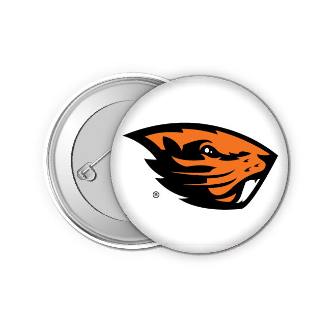 Oregon State Beavers Small 1-Inch Button Pin 4 Pack Officially Licensed Collegiate Product
